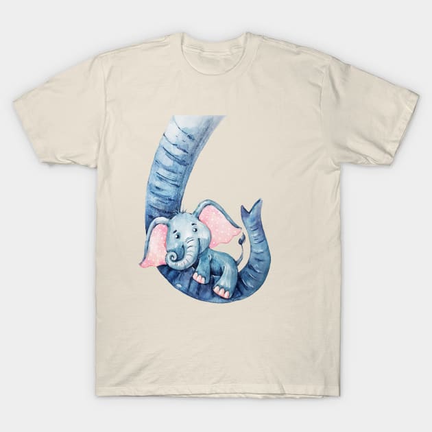 BaBy Elephant T-Shirt by Mako Design 